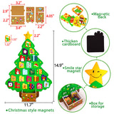 Christmas Countdown - Magnetic Count Down to Xmas Advent Calendar Toys for Kids Holiday Decorations(Assembly Needed)