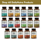 Mushroom Defense Formula by DailyNutra - Immune Support Supplement | Organic Mushrooms, Hot Water Extracted - Reishi, Chaga, Maitake, Shiitake & Turkey Tail (90 Capsules)