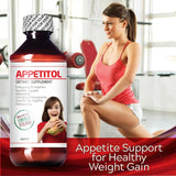 CJ LABS Appetitol Appetite-Weight Gain. Natural Appetite and Weight Gain Stimulant for Underweight Children Fortified with Vitamins B1,B2,B3,B5,B6,B12,Folic Acid, Iron, Zinc, Flax Seed Oil. ( 8 Fl Oz)