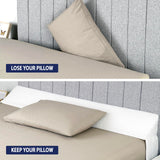 EPHEDORA Triangle Bed Wedge Pillow for Headboard Gap (0-8") - Fills The Gap Between Mattress and Headboard - Bed Gap Filler King Size