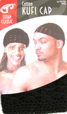 TITAN Classic Cotton Kufi Cap Black, 1 Ea, 1count