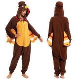 NAITOKE Adult Animal Onesie Halloween Costume Cosplay One-Piece Pajamas Women Man Teens Coffee