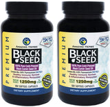 Amazing Herbs Black Seed Oil Pills 1250mg, 100 Softgel Capsules (Pack of 2)