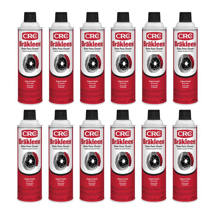 CRC Brakleen 1003706 Brake Cleaner Spray Non-Flammable, 19 oz, [12 Pack]