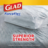 Glad Tall Kitchen Drawstring Trash Bags - Odorshield 13 Gallon White Trash Bag, Febreze Fresh Clean, 110 Count