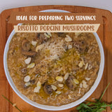 Porcini Mushrooms, Riso Scotti, Carnaroli Rice, Ready Meal, Easy to Cook, Italian Seasoned Risotto, Easy Dinner Side Dish, Just Add Water and Heat, 7.4 oz, 2-3 servings