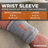 Incrediwear Wrist Sleeve – Wrist Brace for Women and Men to Help with Swelling, Inflammation, Joint Pain Relief and Offers Wrist Support & Recovery (Black, S/M)