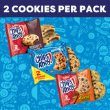 CHIPS AHOY! Cookies Variety Pack, Original Chocolate Chip, Chewy Chocolate Chip with Reese's Peanut Butter Cups & Chewy Hershey's Fudge Filled Soft Cookies, 50 Snack Packs (2 Cookies Per Pack)