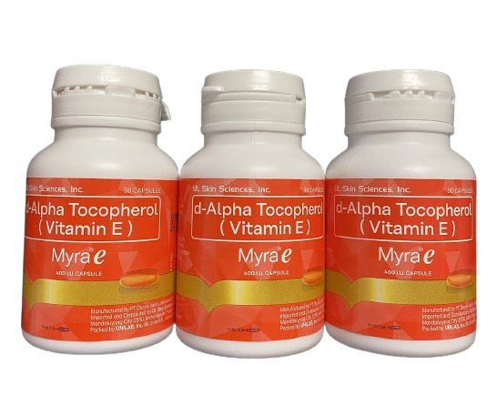 MYRA E 400 IU Vitamin E d-Alpha Tocopherol 90 Capsules
