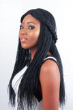 WOW BRAIDS Twisted Wigs, Micro Million Twist Wig - Color 1 - 22 Inches. Synthetic Hand Braided Wigs for Black Women.