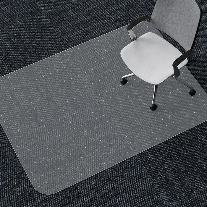 WASJOYE Office Chair Mat for Carpet, 30" x 48" Chair Mat for Carpet with Non-Slip Studded for Home and Office Low Pile Carpet