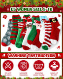 Liitrsh 40 Pairs Christmas Fuzzy Socks Women Kids Holiday Socks Fluffy Christmas Socks Advent Calendar Socks for Holiday Favors