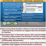 DGL Licorice Supplement: Stomach Relief, Leaky Gut Repair, DGL Powder for Digestive Restoration, Acid Relief - DGL Licorice Root Extract Powder, 140 serv.