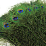 THARAHT 24pcs Peacock Feathers Long Natural in Bulk 25-30 inch 60-70 cm for Craft Vase Wedding Home Party Christmas Day Decoration Peacock Feathers