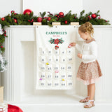 Weddingstar Customizable Reusable Fabric Christmas Advent Calendar - Poinsettia