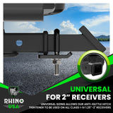 Rhino USA Hitch Tightener Anti-Rattle Clamp - Heavy Duty Steel Stabilizer for 1.25 and 2 inch Hitches - Protective Anti-Rust Coating