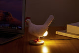 Lifelike Resin Chicken Egg Night Light with Color Box - Easter Egg Lamp for Birthdays and Christmas