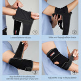 FEATOL Elbow Brace for Tendonitis and Tennis Elbow for Men and Women, Golfers Elbow Brace with Spring Stabilizer, Tennis Compression Sleeve, Elbow Support for Pain Relief, Ulnar Nerve Entrapment, Epicondylitis and Sports Recovery…