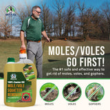 100% Castor Oil for Mole for Lawns Getting Rid of Ground Moles - Most Effective Way to Remove Gopher, Mole, Vole Castor Oil - Pet Safe, Food Grade (1 Gallon)