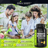 DNA SHIFT Probiotics for Women and Men - 11 strains - 50 Billion CFU - Probiotic Supplement for Digestive Health - Gut Health - Supports Constipation, Diarrhea, Gas & Bloating - 30ct