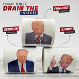 Donald Trump Toilet Paper 3-Pack Winners' Edition – Unleash Laughter with Every Roll, Luxe Sheets Fit for a President, and Hilarious Jokes to Elevate Your Throne Room | Political Novelty Gag Gift