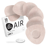 Not Just A Patch Air Libre 3 Sensor Covers (20 Pack) - Thin, Strong and Light Adhesive Patches with Ultra-Hold 14 Day Adhesion, Durable Freestyle Libre 3 Sensor Covers - Beige