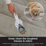 Shark EXCM48 CarpetXpert Deep Clean Pro Formula for Shark Portable Carpet cleaners, formulated for all carpets, upholstery & area rugs, eliminates tough pet messes and odors, 48oz