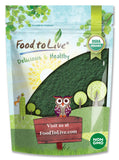 Food to Live Organic Spirulina Powder, 1 Pound – Non-GMO, Kosher, Raw Blue-Green Algae, Vegan Superfood, Bulk, Non-Irradiated, Pure Vegan Green Protein, Rich in Vitamins & Minerals, Great for Drinks