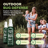 Deet-Free Insect & Mosquito Repellent Pack of 2 (8 oz) – Nice Smelling Insect Repellent with Lemongrass Oil Safe for Pets and Kids – Bug Spray for Mosquitoes, Gnats, Black Flies, and No-See-ums