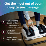 Cloud Massage Shiatsu Foot Massager with Heat - Feet Massager for Relaxation, Plantar Fasciitis Relief, Neuropathy, Circulation, and Heat Therapy - FSA/HSA Eligible (White - No Remote)