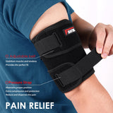 FEATOL Bicep Tendonitis Brace with 2 Packs Gel Ice Pack, Upper Arm Brace Tricep Compression Sleeve Support Hot & Cold Therapy for Men and Women, Pain Relief for Muscle Strains,Inflammation, X-Large