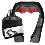 FIVE S FS8801-BLK Shiatsu Neck and Back Massager with Heat Deep Kneading Massage for Neck, Shoulders, Back, Legs, Feet for Home, Office, Car - Black