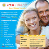 Brain B Balance: Methyl B Complete - Neurobalance Formula with Methylated B Complex - Supports Mood.Mind.Memory - 60 Vegan Capsules