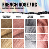 IGK Permanent Color Kit FRENCH ROSE - Light Rosy Blonde RG | Easy Application + Strengthen + Shine | Vegan + Cruelty Free + Ammonia Free | 4.75 Oz