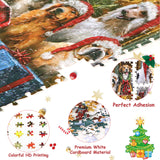 Christmas Puzzle Advent Calendar 2024, Christmas Jigsaw Puzzles for Kids and Adults- Dog's Christmas Advent Calendar Puzzle 24 Boxes 1008 Pieces Puzzles Countdown to Christmas Decorations Gifts