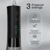 Water Flossers for Teeth, 300ML Cordless Water Flosser, Mornwell 3s Pressure Crescendo Oral Irrigator, Professional Rechargeable Portable Water Flosser with 4 Tips