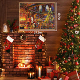 Advent Calendar 2024 Jigsaw Puzzle for Kids and Adults- 1008 Pieces Puzzle 24 Days Christmas Countdown Calendar Family Game Christmas Gifts for Kids Adults - Santa's Worshop(27.56 x 19.68 Inch)