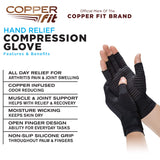 Copper Fit Hand Relief Compression Gloves, 2XL