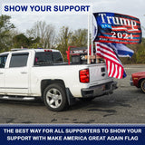 Trump 2024 Flag 3x5 Ft - 3 Ply Trump Flag 2024 Double Sided - Make America Great Again Flag - Bright Vivid Colors Donald Trump Flags 3x5 Outdoor - Trump MAGA flag - Indoor Outdoor Trump Banner - Trump Merchandise 2024