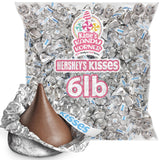 Hersheys Kisses 6 Lb Milk Chocolate Candy – Bite-Size Bulk Candy Individually Wrapped Chocolate Treats – Delicious Treats for Halloween, Birthdays, Christmas, Easter