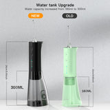 Water Flossers for Teeth, 300ML Cordless Water Flosser, Mornwell 3s Pressure Crescendo Oral Irrigator, Professional Rechargeable Portable Water Flosser with 4 Tips