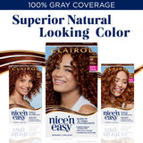 Clairol Nice'n Easy Permanent Hair Dye, 4RB Dark Reddish Brown Hair Color, Pack of 3