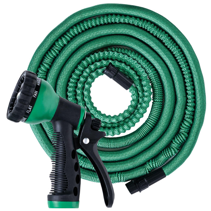 AQUAFLEX 50ft Super Light Weight Expandable Garden Hose, Water Hose with 9 Function Nozzle