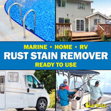 STAR BRITE Rust Stain Remover Spray - Instantly Dissolve Corrosion Stains on Fiberglass, Vinyl, Fabric & Painted Surfaces - Also Removes Sprinkler Stains & Mold & Mildew Stain Remover + Cleaner