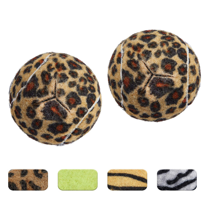 STARTOP Deluxe Pre Cut Walker Tennis Ball Glides - Walkers Legs Universal Precut Glide Balls, Accessories Gifts for Elderly Seniors or Medical Rehab (Leopard)