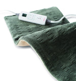 Sunbeam XL Heating Pad Bundle for Back, Neck and Shoulder Pain Relief with Auto Shut Off and 6 Heat Settings, Extra Large 12 x 24, Green and Burgundy