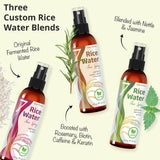 Seven Minerals, NEW Fermented Rice Water for Hair Growth - Blended with Nettle, Aloe Vera & Jasmine - Vegan Non-Greasy Rice Water Spray - Thicker, Longer, Softer Hair for Women & Men (4 fl oz)