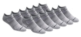 SAUCONY Men's Multi-Pack Mesh Ventilating Comfort Fit Performance No-Show Socks, Grey Basic (12 Pairs), Large