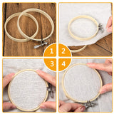 Caydo 12 Pieces 5 Inch Embroidery Hoops, Cross Stitch Hoops Ring Bulk Wholesale for Christmas Ornaments Decoration and Art Craft Handy Sewing