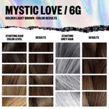 IGK Permanent Color Kit MYSTIC LOVE - Golden Light Brown 6G | Easy Application + Strengthen + Shine | Vegan + Cruelty Free + Ammonia Free | 4.75 Oz